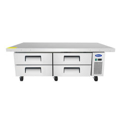 Atosa MGF8454GR 76" Extended Top Refrigerated Chef Base with 72" Cabinet
