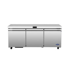 Atosa AUR72SD 72" 3-Section Undercounter Refrigerator