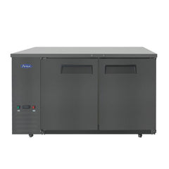 Atosa SBB59GRAUS2 59" 2-Door Shallow Depth Back Bar Cooler, Black