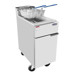 Atosa ATFS-40ES 40 lb. Natural Gas Floor Fryer, Energy Star