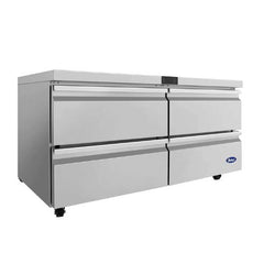 Atosa AUR60D4 60" Four-Drawer Undercounter Refrigerator