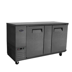 Atosa SBB69GRAUS2 69" 2-Door Shallow Depth Back Bar Cooler, Black
