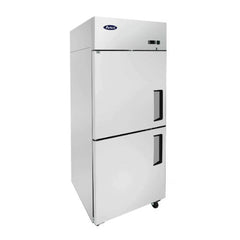 Atosa MBF8010GRL 29" 1-Section Top Mount Reach-In Refrigerator, Half Doors, Left-Hinged