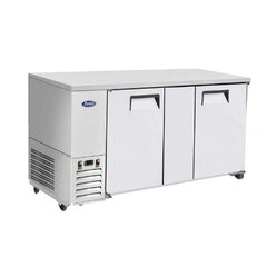 Atosa MBB69GR 69" 2-Door Back Bar Cooler, Stainless Steel