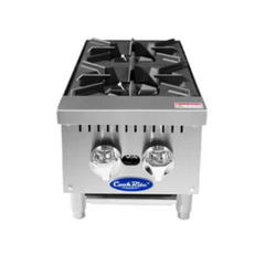 Atosa ACHP-2 12" Convertible 2-Burner Countertop Hot Plate Manual Control - 64,000 BTU
