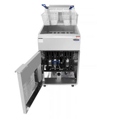 Atosa ATFS-75ES 75 lb. Natural Gas Floor Fryer, Energy Star