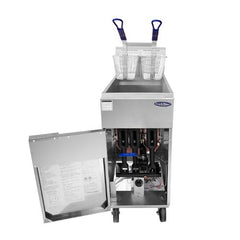 Atosa ATFS-35ES 35 lb. Natural Gas Floor Fryer, Energy Star