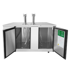 Atosa MKC68GR 68" Direct Draw Keg Cooler, Dual Tap Tower
