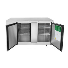 Atosa MBB69GR 69" 2-Door Back Bar Cooler, Stainless Steel