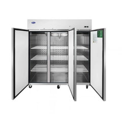 Atosa MBF8003GR 78" 3-Section Top Mount Reach-In Freezer, 3 Door