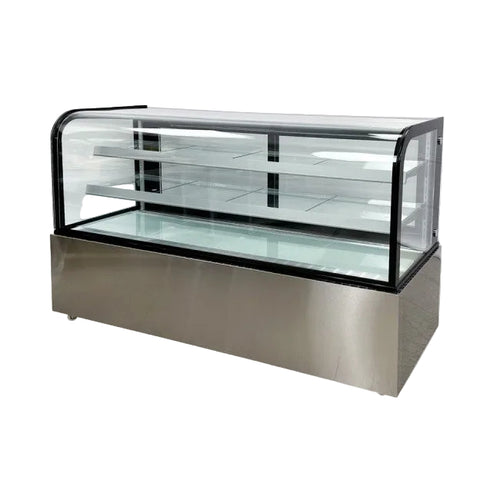 Yukon YARC-570YD 72" Dry Bakery Display Case Curved Glass