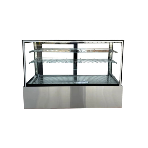 Yukon YARC-571ZE 72" Dry Bakery Display Case Flat Glass 3 Tier