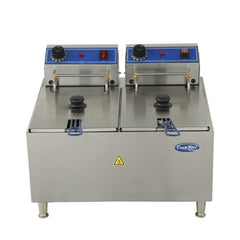 Atosa ACEF-32 32lb Electric Countertop Fryer (Dual Tank)