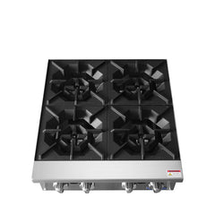 Atosa ACHP-4 24" Convertible 4-Burner Countertop Hot Plate Manual Control - 128,000 BTU