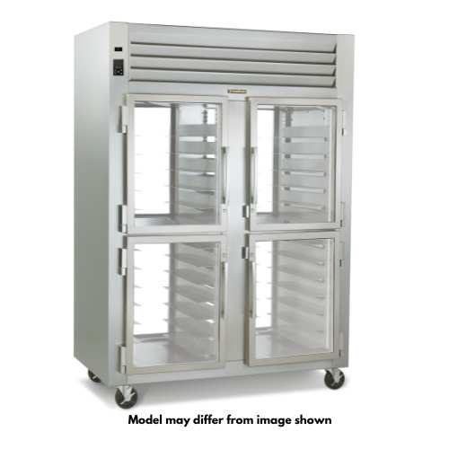 Traulsen AHF232WP-HHG Scratch & Dent 2 Section Pass Through Heated Cabinet