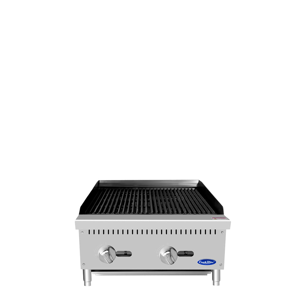 Atosa ATCB-24 Gas 24" Convertible Char-Rock Heavy Duty Charbroiler