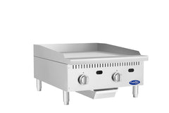 Atosa ATG-2424-C Gas Convertible 24" Thermostatic Chrome Plated Griddle