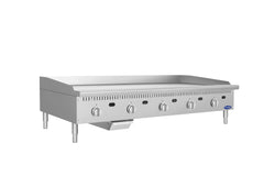Atosa ATG-6024-C Gas Convertible 60" Thermostatic Chrome Plated Griddle