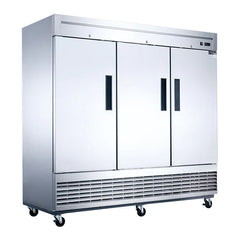 Dukers D83R 82" 3-Door Commercial Refrigerator, 65.16 cu ft