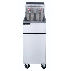 Dukers DCF3-NG Natural Gas Fryer with 3 Tube Burners