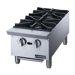 Dukers DCHPB12 12" Hot Plate with 2 Burners