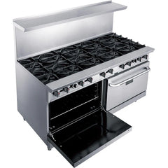 Dukers DCR60-10B 60" Gas Range with Ten (10) Open Burners