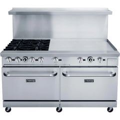 Dukers DCR60-4B36GM 60" Gas Range with Four (4) Open Burners and 36" Griddle