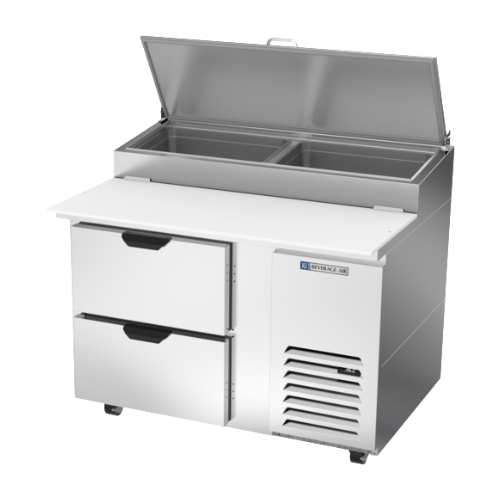 Beverage Air DPD46HC-2 46" Pizza Prep Table, One-Door, 2-Drawers