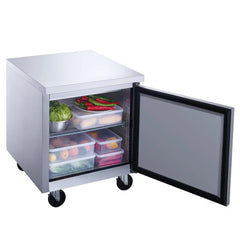 Dukers DUC29F Commercial 29" Single Door Undercounter Freezer, 6.99 Cubic Feet