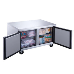Dukers DUC36F 36" 2-Door Undercounter Freezer, Stainless Steel, 9.6 cu ft