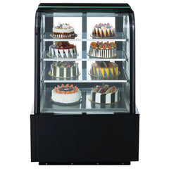 Dukers DDM36R-CB 36" Curved Glass Cake Showcase