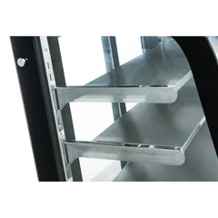 Dukers DDM36R-CB 36" Curved Glass Cake Showcase