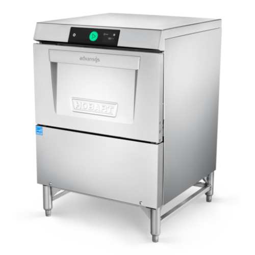 Hobart LXGNPR-2 Advansys Undercounter Low Temp Glass Washer with 6" Leg Stand