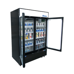 Atosa MCF8723GR (2) Glass Door Merchandiser Refrigerator
