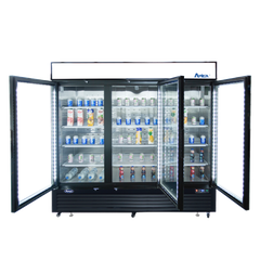 Atosa MCF8724GR (3) Glass Door Merchandiser Refrigerator