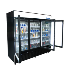 Atosa MCF8724GR (3) Glass Door Merchandiser Refrigerator