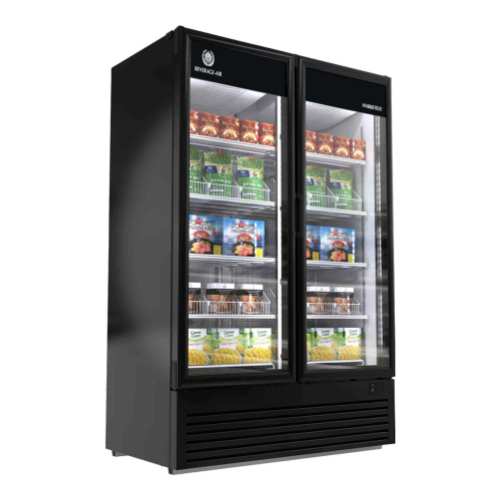 Beverage Air MT53-1B 54" Two-Section Swing Glass Door Merchandiser