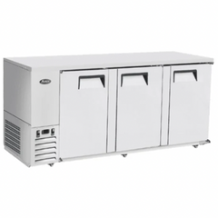 Atosa MBB90GR 90" 3-Section Solid-Door Back Bar Cooler