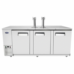 Atosa MKC90GR 90" 3-Door Draft Beer Cooler with 4 Keg Capacity