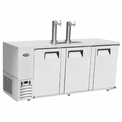 Atosa MKC90GR 90" 3-Door Draft Beer Cooler with 4 Keg Capacity