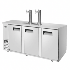 Atosa MKC90GR 90" 3-Door Draft Beer Cooler with 4 Keg Capacity