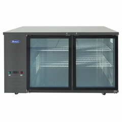Atosa SBB59GGRAUS2 59" 2-Section Glass-Door Back Bar Cooler