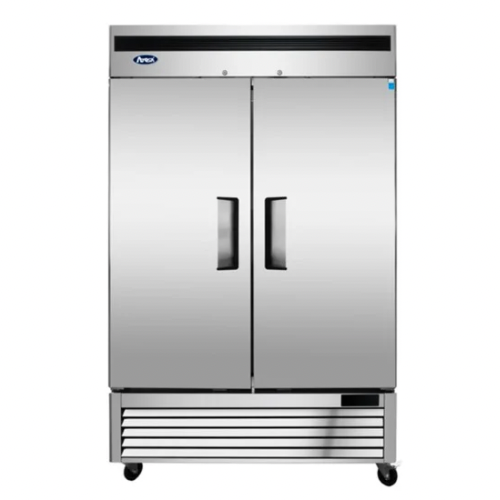 Atosa MBF8507GR 2-Section Solid Door Reach-In Refrigerator, Bottom Mounted, 44 cu. ft.