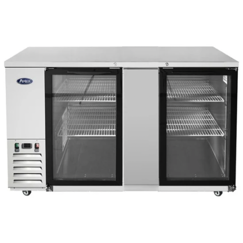 Atosa SBB69GGRAUS1 69" 2-Section Glass-Door Back Bar Cooler