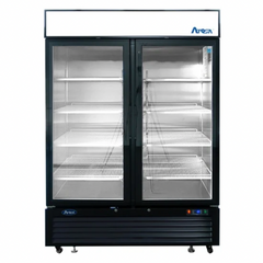 Atosa MCF8723GR (2) Glass Door Merchandiser Refrigerator