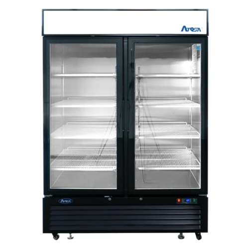 Atosa MCF8723GR (2) Glass Door Merchandiser Refrigerator