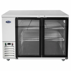 Atosa SBB48GGRAUS1 48" 2-Section Glass-Door Back Bar Cooler