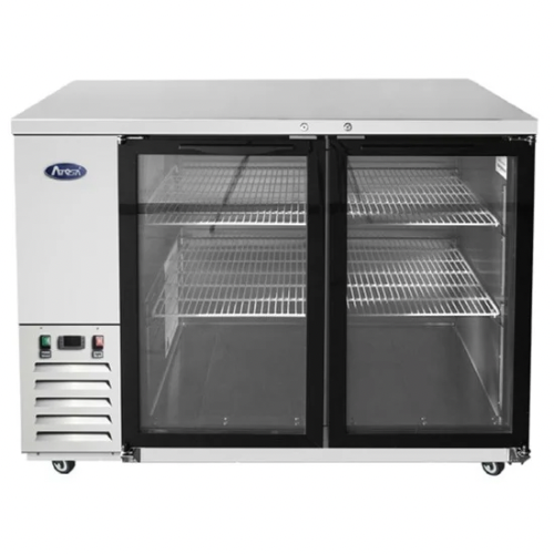Atosa SBB48GGRAUS1 48" 2-Section Glass-Door Back Bar Cooler