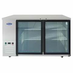 Atosa SBB59GGRAUS1 59" 2-Section Glass-Door Back Bar Cooler