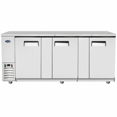 Atosa MBB90GR 90" 3-Section Solid-Door Back Bar Cooler